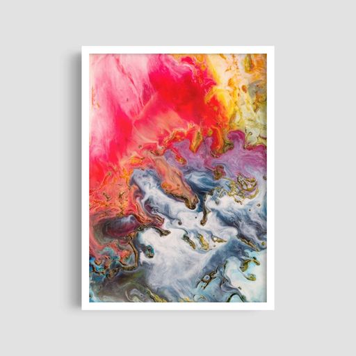 Постер Roomy "Red Yellow Explosion" Без рамки A4 (29.7x21 cm) (1296164)