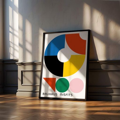 Постер Roomy "Color Circles" Черная рамка с антибликовым стеклом A3 (42x29.7 cm) (1296178)