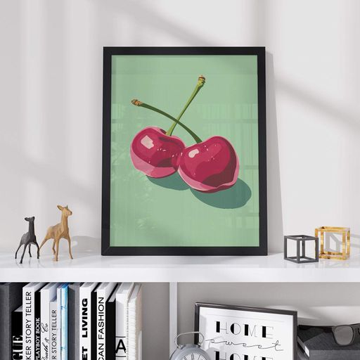 Постер Roomy "Single Cherry" Без рамки A4 (29.7x21 cm) (1296260)
