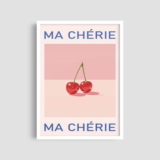 Постер Roomy "Ma Cherie" Чорна рамка з глянцевим склом A1 (84.1x59.4 cm.) (1296334)