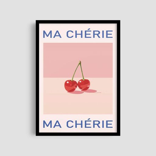 Постер Roomy "Ma Cherie" Біла рамка з глянцевим склом A4 (29.7x21 cm) (1296341)