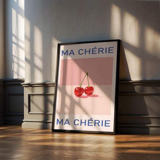 Постер Roomy "Ma Cherie" Біла рамка з глянцевим склом A4 (29.7x21 cm) (1296341)