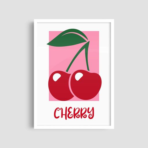 Постер Roomy "Cherry Duo" Без рамки A4 (29.7x21 cm) (1296344)