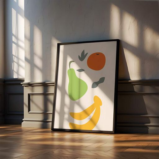 Постер Roomy "Fruit Combo" Чорна рамка з антибліковим склом A3 (42x29.7 cm) (1296370)