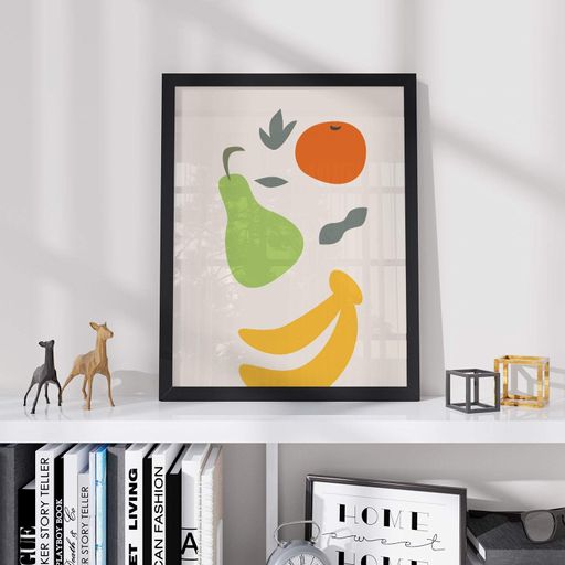 Постер Roomy "Fruit Combo" Чорна рамка з антибліковим склом A3 (42x29.7 cm) (1296370)
