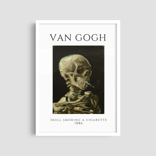 Постер Roomy "Skull Smoking" Без рамки A3 (42x29.7 cm) (1296421)