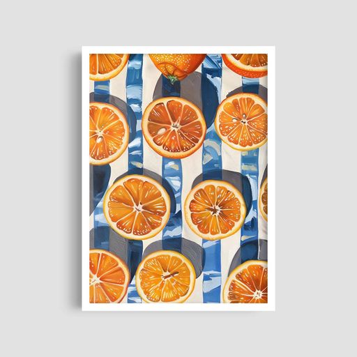 Постер Roomy "Orange Pattern" Без рамки A1 (84.1x59.4 cm.) (1296492)