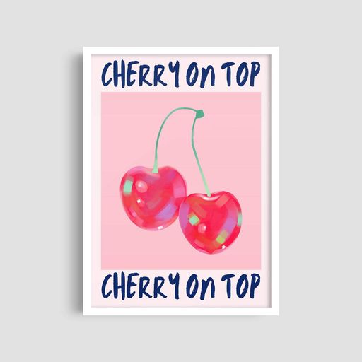 Постер Roomy "Cherry on Top" Без рамки A4 (29.7x21 cm) (1296560)