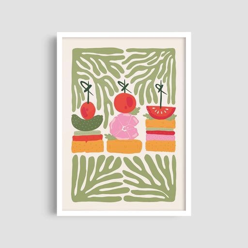 Постер Roomy "Veggie Skewers" Без рамки A3 (42x29.7 cm) (1296562)