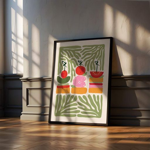 Постер Roomy "Veggie Skewers" Без рамки A2 (59.4x42 cm.) (1296563)