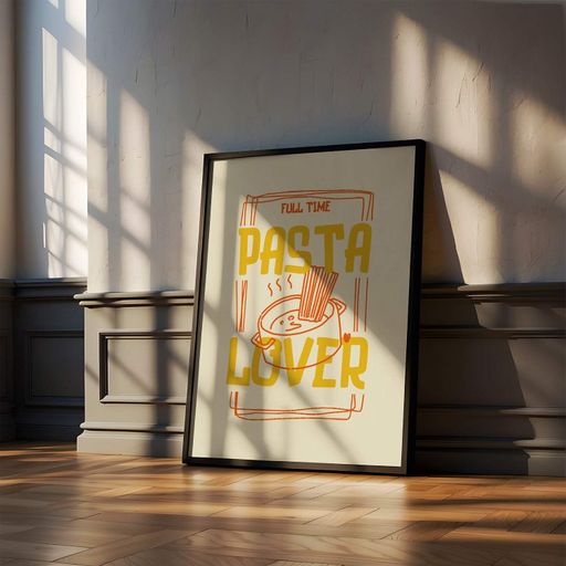 Постер Roomy "Pasta Lover" Чорна рамка з глянцевим склом A3 (42x29.7 cm) (1296608)