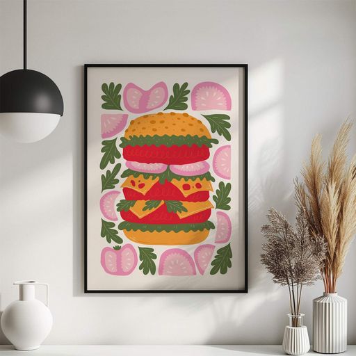 Постер Roomy "Gourmet Burgers" Без рамки A1 (84.1x59.4 cm.) (1296644)