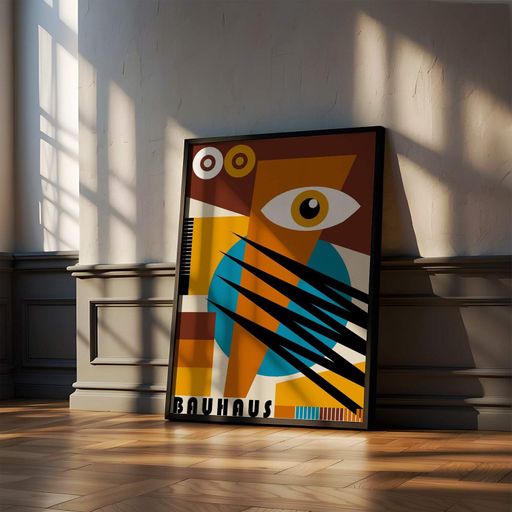 Постер Roomy "Abstract Eye" Біла рамка з глянцевим склом A2 (59.4x42 cm.) (1296828)