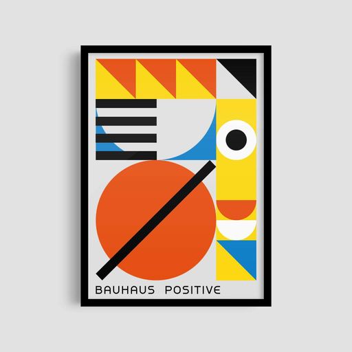 Постер Roomy "Positive Vibe" Черная рамка с антибликовым стеклом A1 (84.1x59.4 cm.) (1296857)