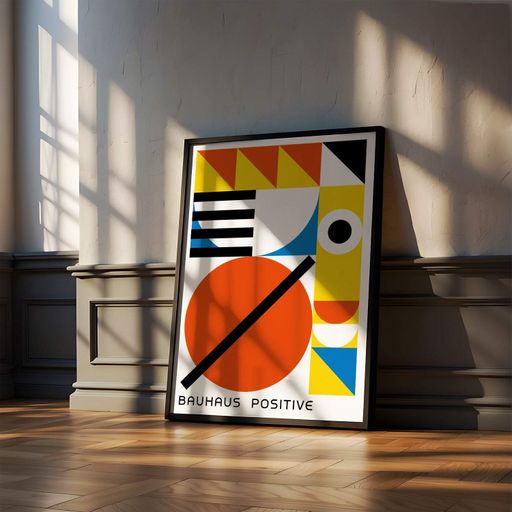 Постер Roomy "Positive Vibe" Черная рамка с антибликовым стеклом A1 (84.1x59.4 cm.) (1296857)