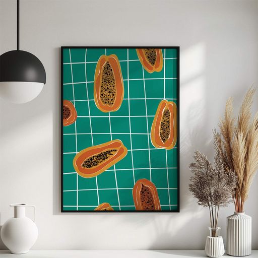 Постер Roomy "Papaya Grid" Без рамки A3 (42x29.7 cm) (1296967)