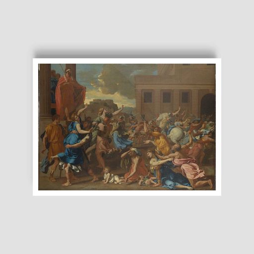 Постер Roomy "Abduction of Sabine Women" Чорна рамка з антибліковим склом A4 (29.7x21 cm) (1297098)