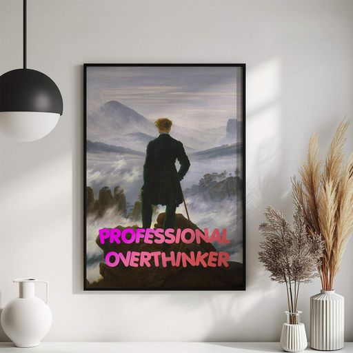 Постер Roomy "Art Professional Overthinker" Без рамки A4 (29.7x21 cm) (1297190)
