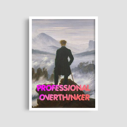 Постер Roomy "Art Professional Overthinker" Без рамки A3 (42x29.7 cm) (1297191)