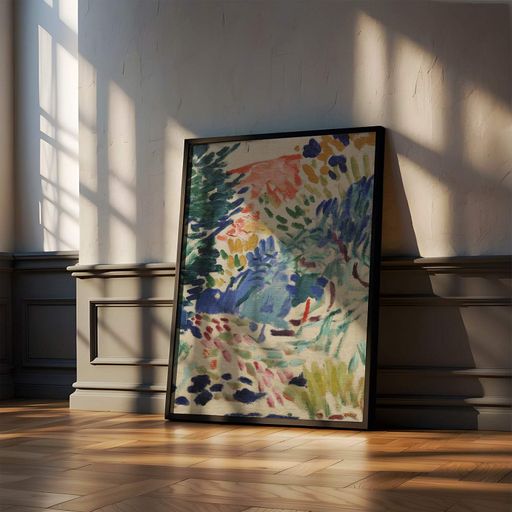 Постер Roomy "Landscape Collioure" Біла рамка з антибліковим склом A2 (59.4x42 cm.) (1297228)