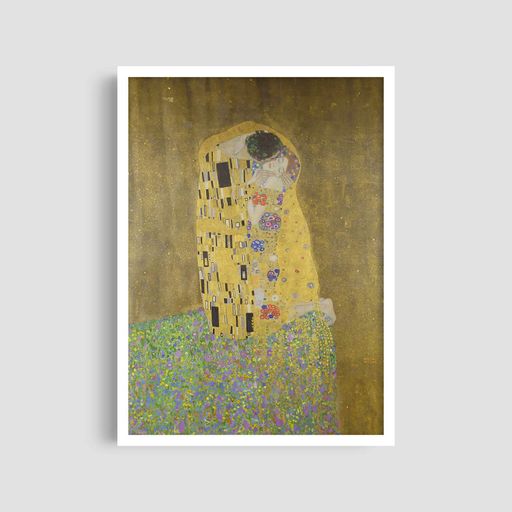 Постер Roomy "Golden Kiss" Чорна рамка з антибліковим склом A3 (42x29.7 cm) (1297239)