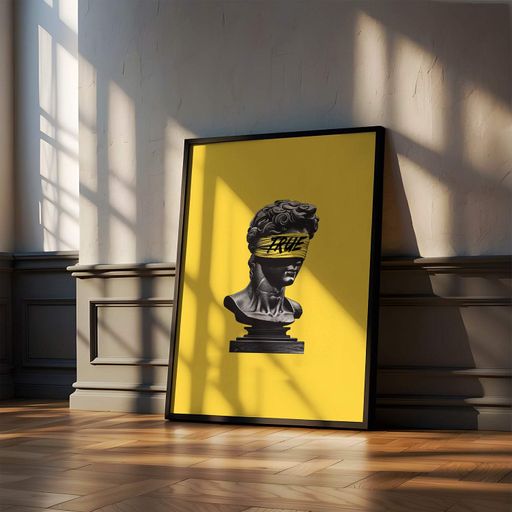 Постер Roomy "Bust Sculpture" Белая рамка с антибликовым стеклом A1 (84.1x59.4 cm.) (1297301)