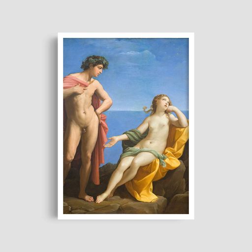 Постер Roomy "Bacchus and Ariadne" Белая рамка с глянцевым стеклом A1 (84.1x59.4 cm.) (1297355)