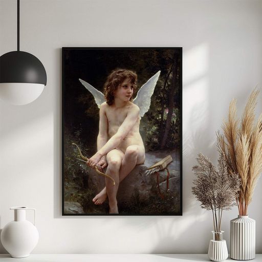 Постер Roomy "Cupid Lookout" Чорна рамка з антибліковим склом A2 (59.4x42 cm.) (1297360)