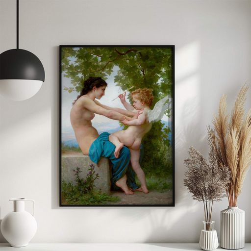 Постер Roomy "Defending Eros" Белая рамка с антибликовым стеклом A2 (59.4x42 cm.) (1297478)