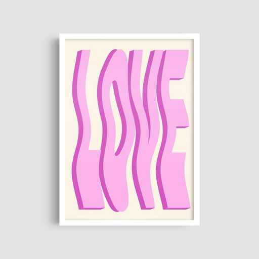 Постер Roomy "Love Pink" Без рамки A1 (84.1x59.4 cm.) (1297513)