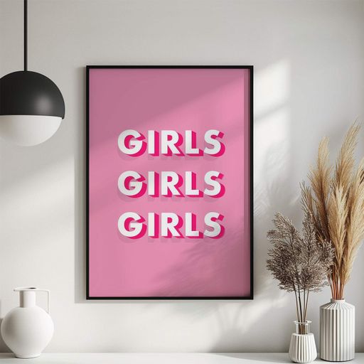 Постер Roomy "Girls Girls" Без рамки A2 (59.4x42 cm.) (1297562)
