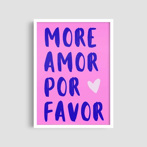 Постер Roomy "More Amor" Черная рамка с антибликовым стеклом A4 (29.7x21 cm) (1297648)
