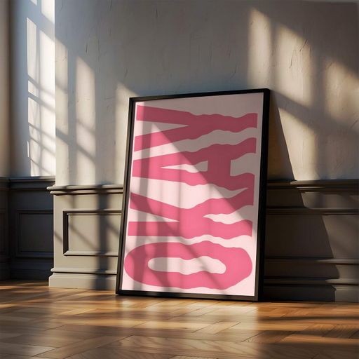 Постер Roomy "Okay Pink" Без рамки A1 (84.1x59.4 cm.) (1297864)