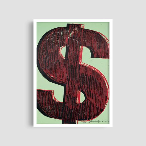 Постер Roomy "Dollar pattern" Біла рамка з антибліковим склом A1 (84.1x59.4 cm.) (1297933)