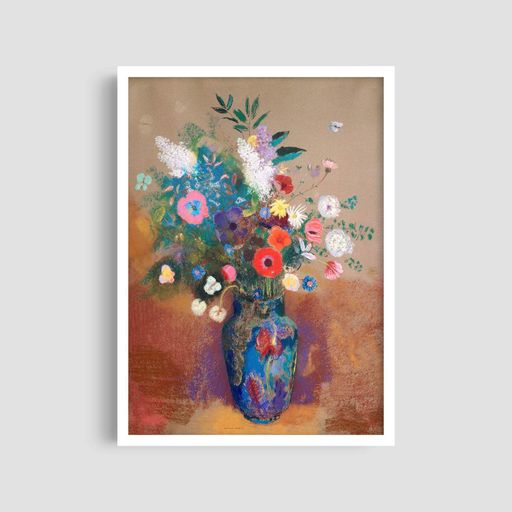 Постер Roomy "Colorful Vase" Белая рамка с антибликовым стеклом A4 (29.7x21 cm) (1297946)