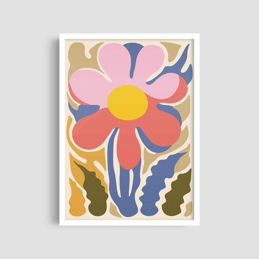 Постер Roomy "Playful Petal" Белая рамка с антибликовым стеклом A3 (42x29.7 cm) (1297971)