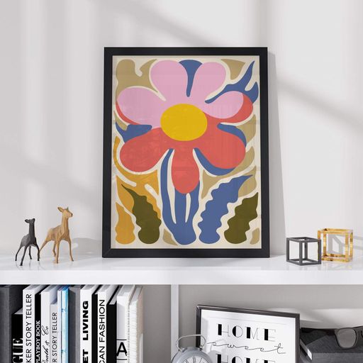 Постер Roomy "Playful Petal" Белая рамка с антибликовым стеклом A1 (84.1x59.4 cm.) (1297973)