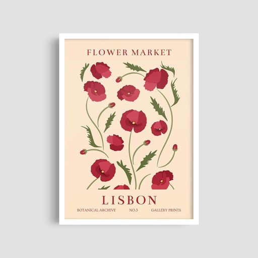 Постер Roomy "Poppy Market" Без рамки A4 (29.7x21 cm) (1298139)