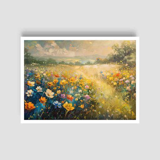 Постер Roomy "Summer Meadow" Чорна рамка з антибліковим склом A4 (29.7x21 cm) (1298320)