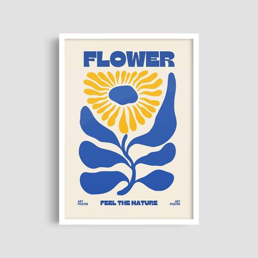 Постер Roomy "Nature Flower" Чорна рамка з антибліковим склом A4 (29.7x21 cm) (1298340)