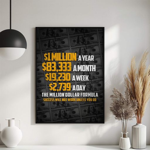 Постер Roomy "Rich Formula" Белая рамка с глянцевым стеклом A4 (29.7x21 cm) (1298656)