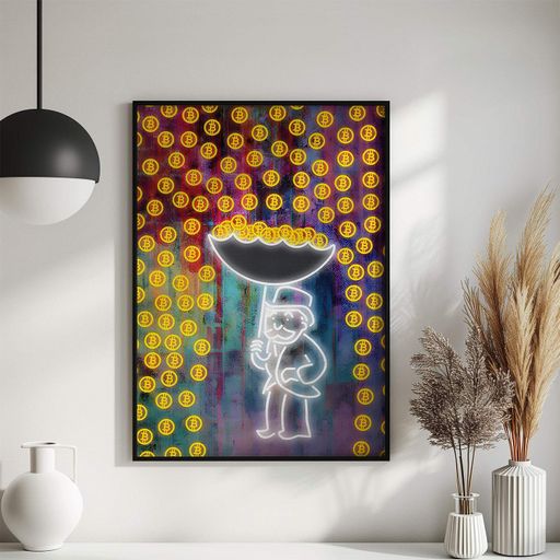 Постер Roomy "Raining Coins" Без рамки A2 (59.4x42 cm.) (1298676)