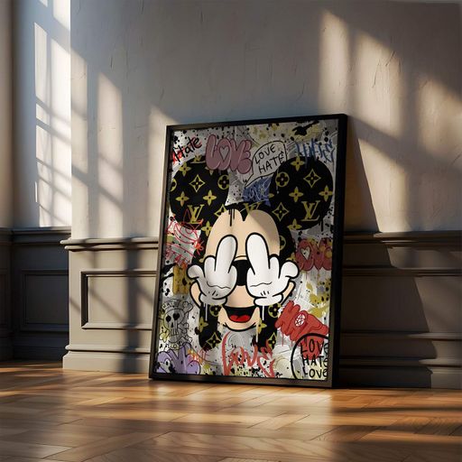 Постер Roomy "Mickey Money" Чорна рамка з глянцевим склом A1 (84.1x59.4 cm.) (1298697)