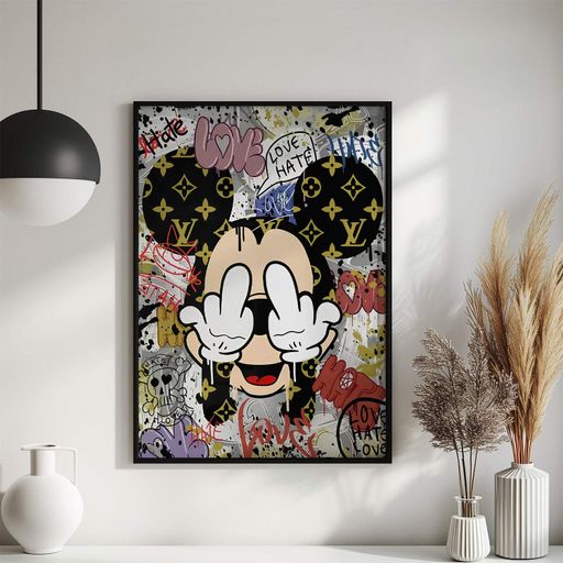 Постер Roomy "Mickey Money" Чорна рамка з глянцевим склом A1 (84.1x59.4 cm.) (1298697)
