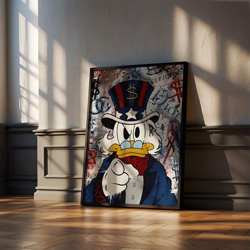 Постер Roomy "Uncle Sam" Белая рамка с антибликовым стеклом A1 (84.1x59.4 cm.) (1298853)