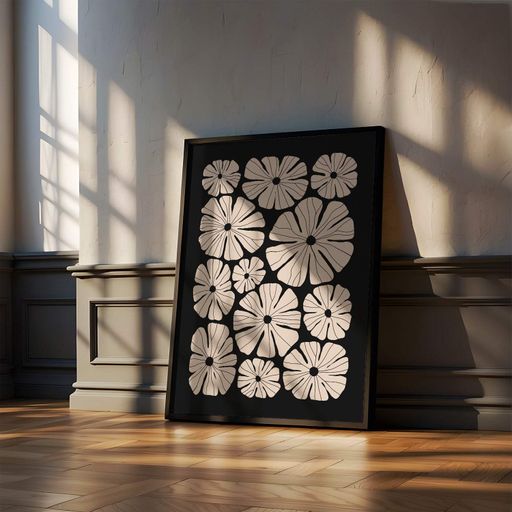 Постер Roomy "Monochrome Blooms" Без рамки A3 (42x29.7 cm) (1298876)