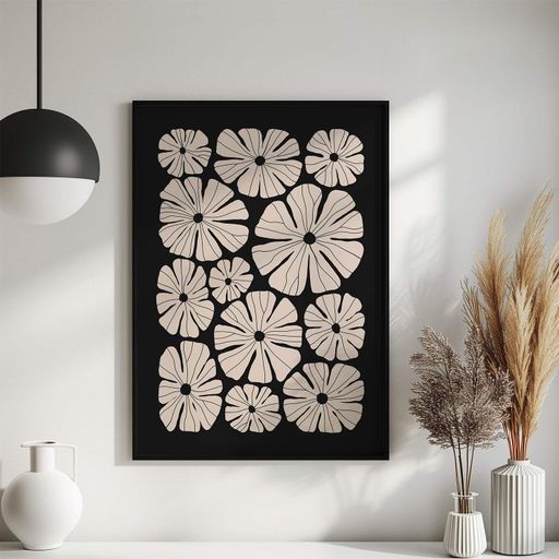 Постер Roomy "Monochrome Blooms" Без рамки A1 (84.1x59.4 cm.) (1298880)