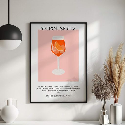 Постер Roomy "Aperol Spritz 2" Черная рамка с глянцевым стеклом A3 (42x29.7 cm) (1299009)
