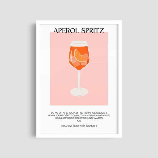 Постер Roomy "Aperol Spritz 2" Черная рамка с антибликовым стеклом A3 (42x29.7 cm) (1299018)