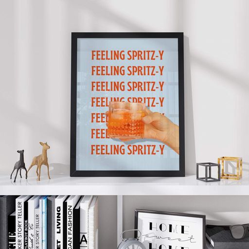 Постер Roomy "Feeling Spritzy" Біла рамка з глянцевим склом A4 (29.7x21 cm) (1299057)